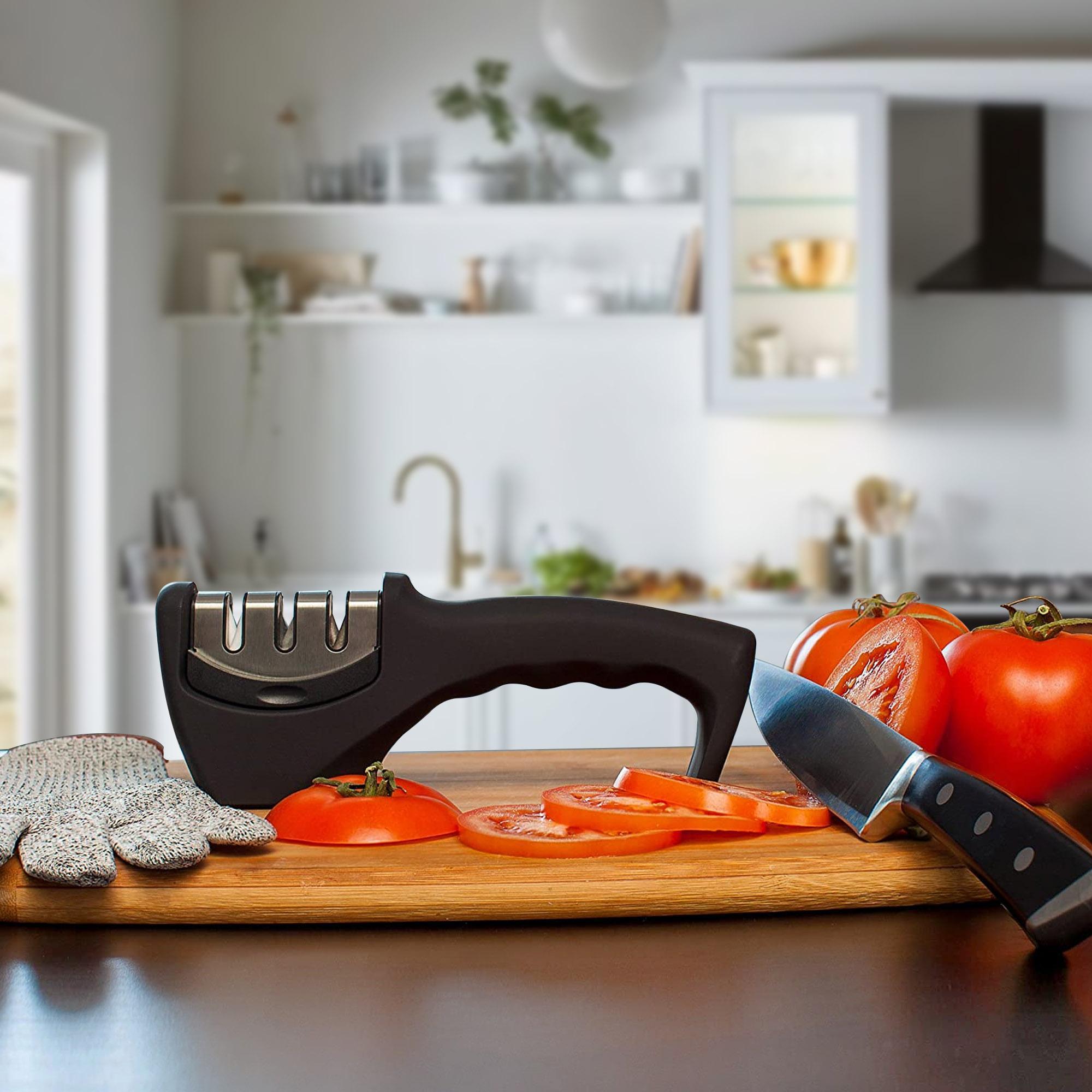 Professional Handheld Knife Sharpener — Razor-Sharp Edge in 10 Seconds