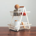 Nordic Sculptural Iron Fruit Basket — Modern Kitchen Centerpiece