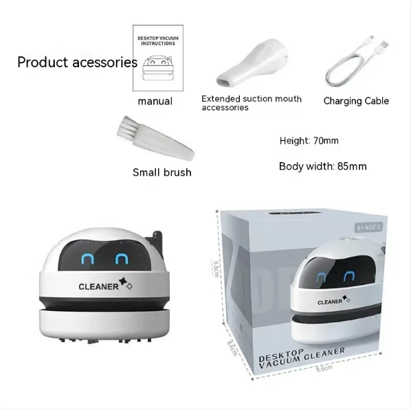 Elite USB Desktop Vacuum — Crumb-Free Keyboard in 30 Seconds
