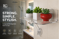 Acrylic Window Plant Shelf — Floating Suction Cup Display for Indoor Plants