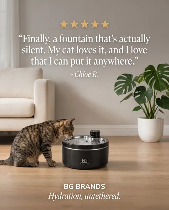 Smart Cat Water Fountain — Wireless, Motion-Sensing & Ultra-Quiet