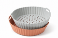 NoScrub Silicone Air Fryer Liners 2-pack — reusable non-stick