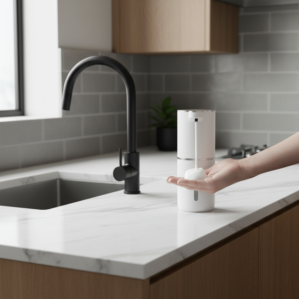 TouchFree Foaming Soap Dispenser — Automatic, Hygienic, Rechargeable