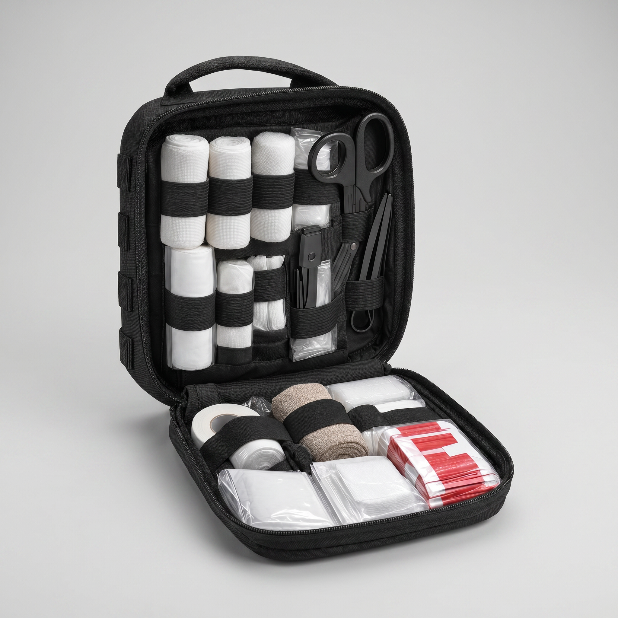 First aid kit detail close-up