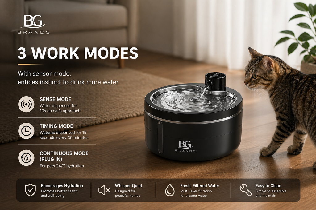 Smart Cat Water Fountain — Wireless, Motion-Sensing & Ultra-Quiet