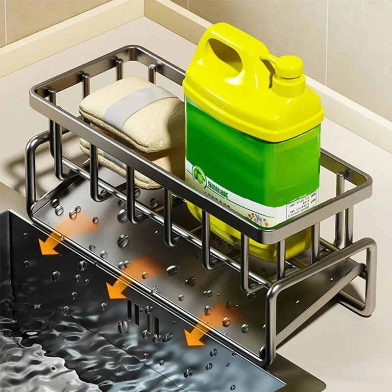 Signature Countertop Sink Caddy — Sponge & Soap Holder That Looks Designer
