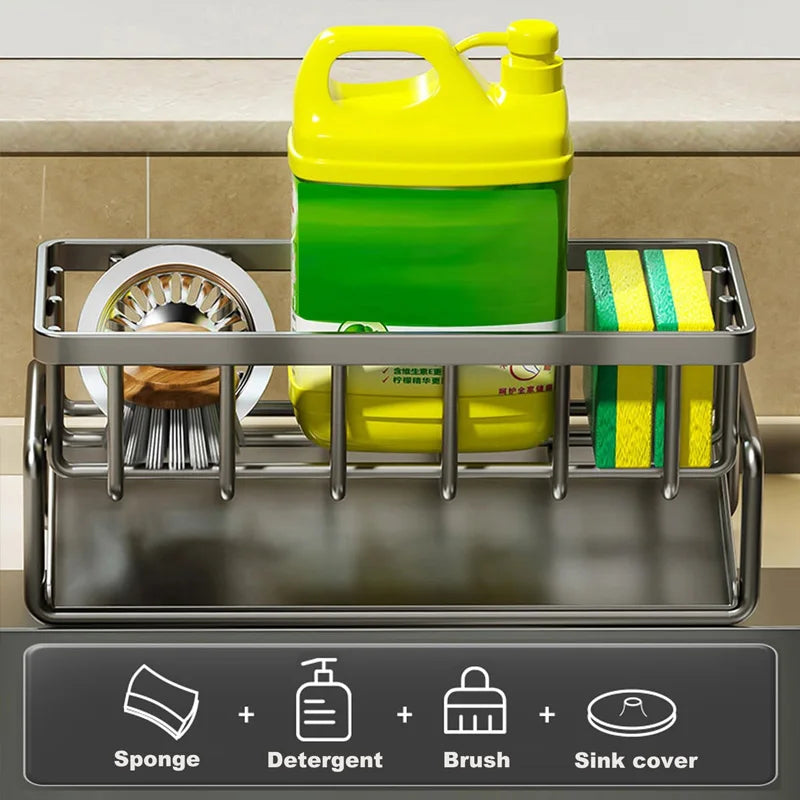 Signature Countertop Sink Caddy — Sponge & Soap Holder That Looks Designer