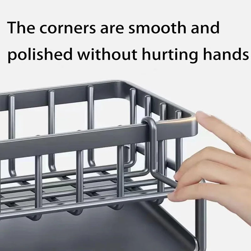 Signature Countertop Sink Caddy — Sponge & Soap Holder That Looks Designer