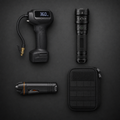 BG Vehicle Readiness Kit — tire inflator, TacBeam flashlight, Guardian escape tool, MOLLE pouch