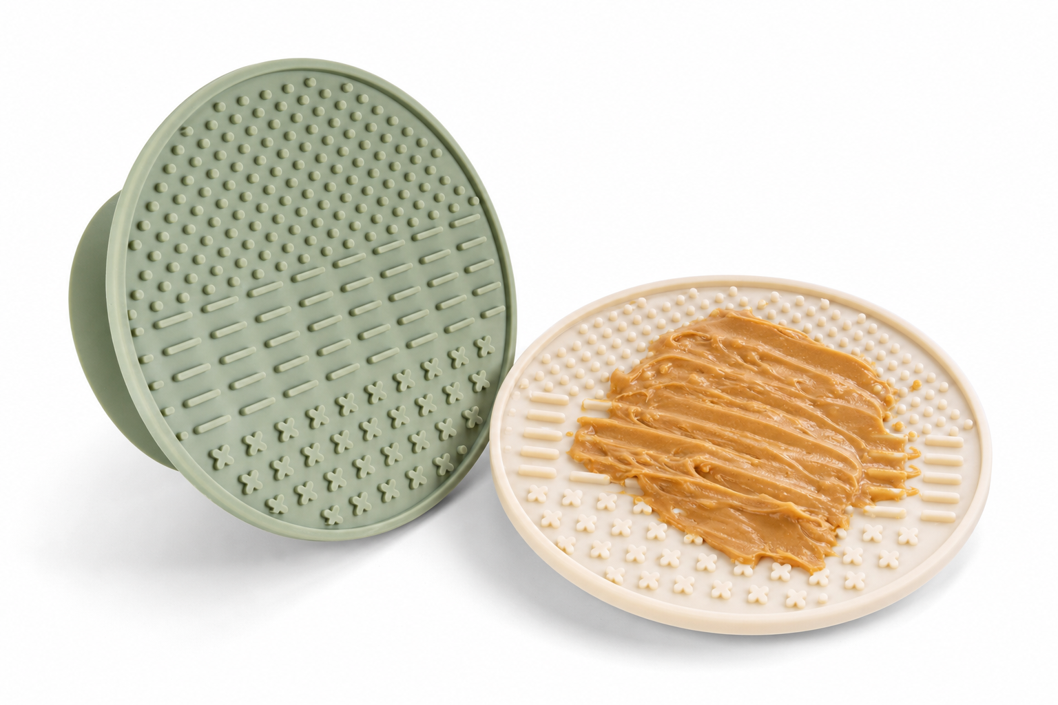 Calm-Down Pet Lick Mat 2-Pack — silicone slow feeder for dogs and cats