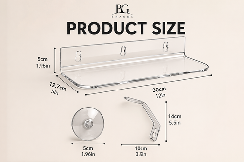 Acrylic Window Plant Shelf — Floating Suction Cup Display for Indoor Plants
