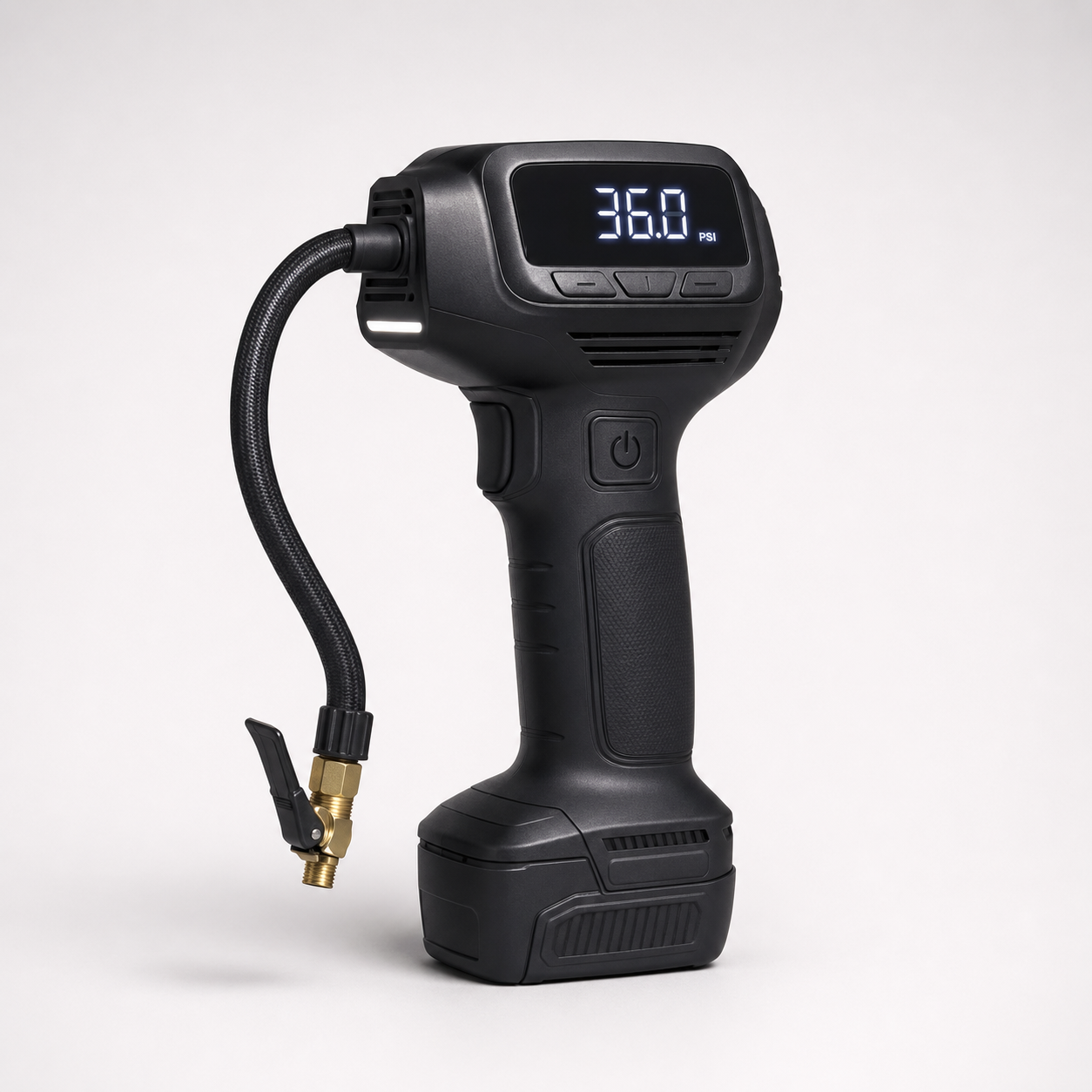 SmartInflate Pro cordless digital tire inflator with LCD display