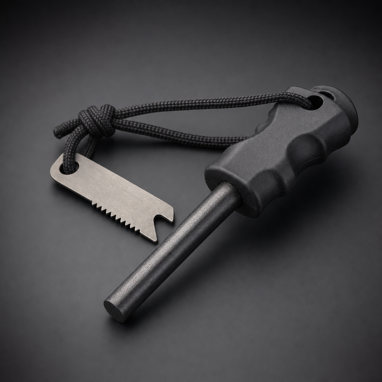 Ferro rod fire starter kit with striker