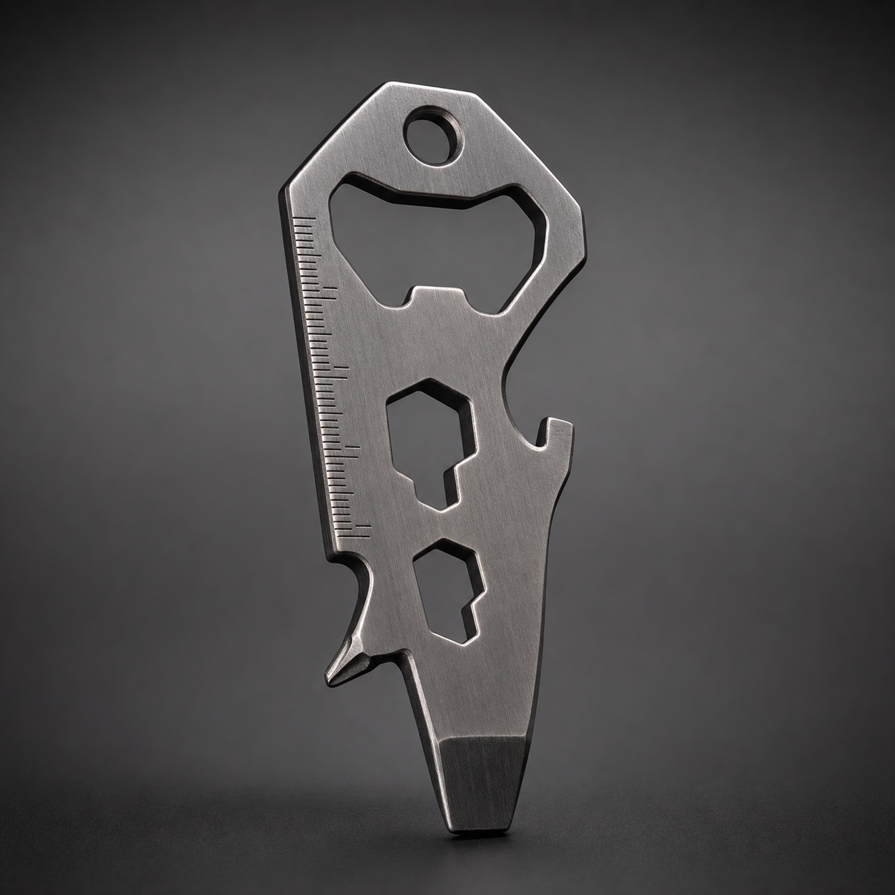 10-in-1 EDC keychain multitool stainless steel